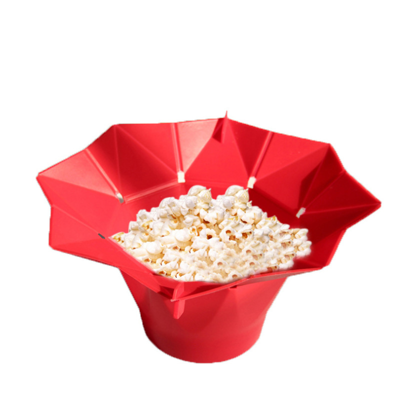 爆米花硅膠碗，可折疊硅膠碗定制代加工廠