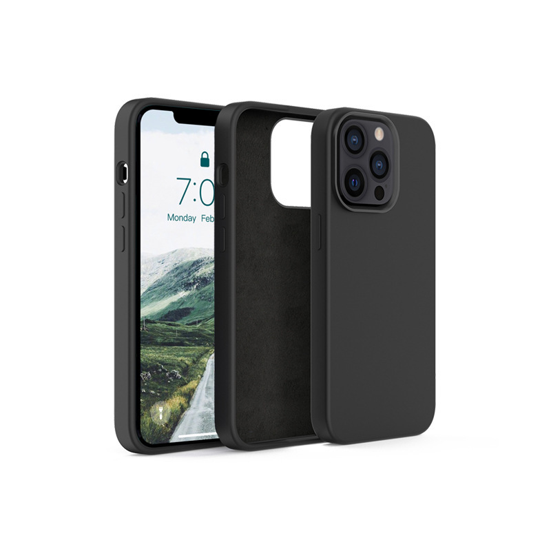 蘋果新款13硅膠液態(tài)手機(jī)殼，加厚款液態(tài)硅膠手機(jī)套定制