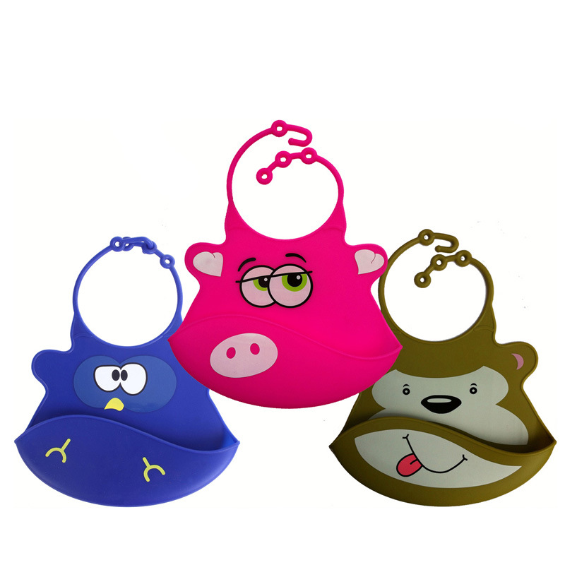 寶寶吃飯飯兜，兒童硅膠口水圍兜定制代加工廠